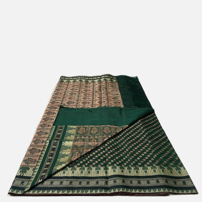 Rajani Floral Butta Cotton Saree Brick Red (Dress Code)