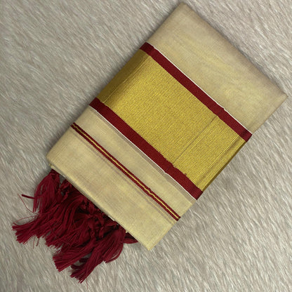 Chothi Temple Tissue Set Mund Maroon (Dress Code)