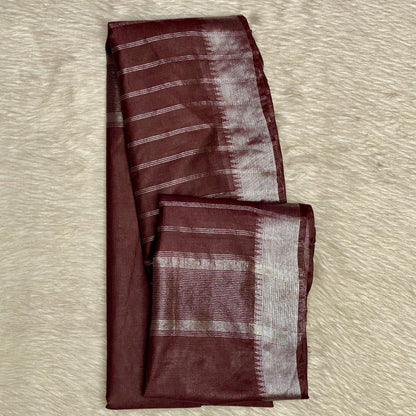 Rambha Semi Silk Saree in Maroon