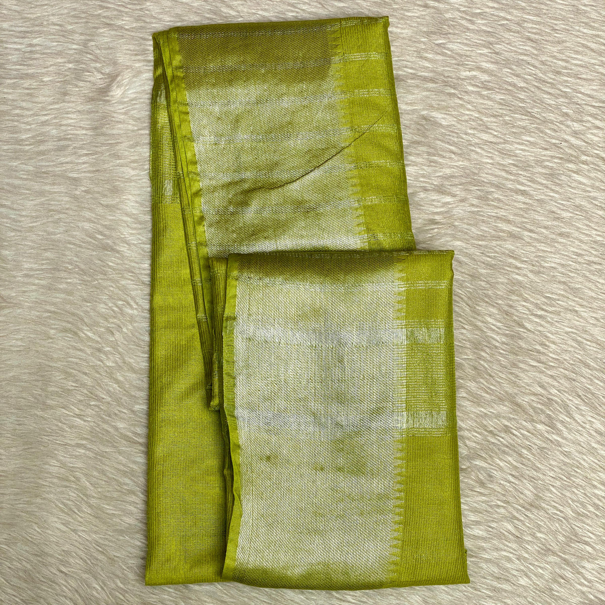 Rambha Semi Silk Saree in Light Green