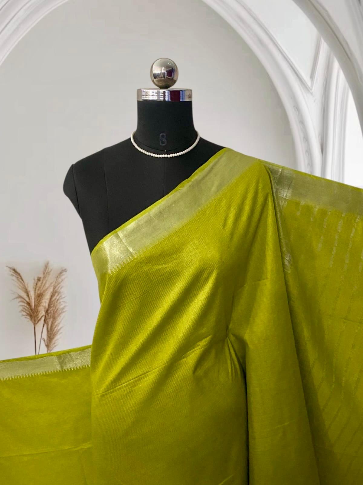 Rambha Semi Silk Saree in Light Green