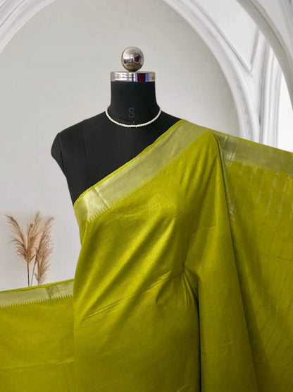 Rambha Semi Silk Saree in Light Green