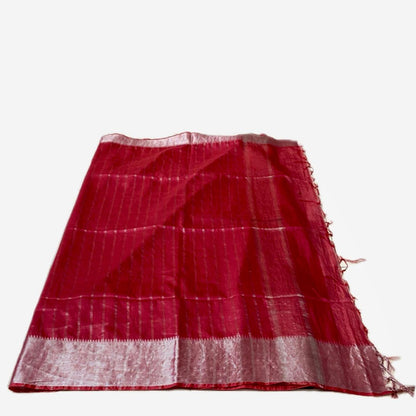 Rambha Semi Silk Saree in Red