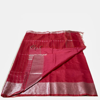 Rambha Semi Silk Saree in Red