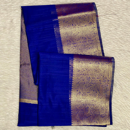 Ankitha Semi Linen Saree in Blue