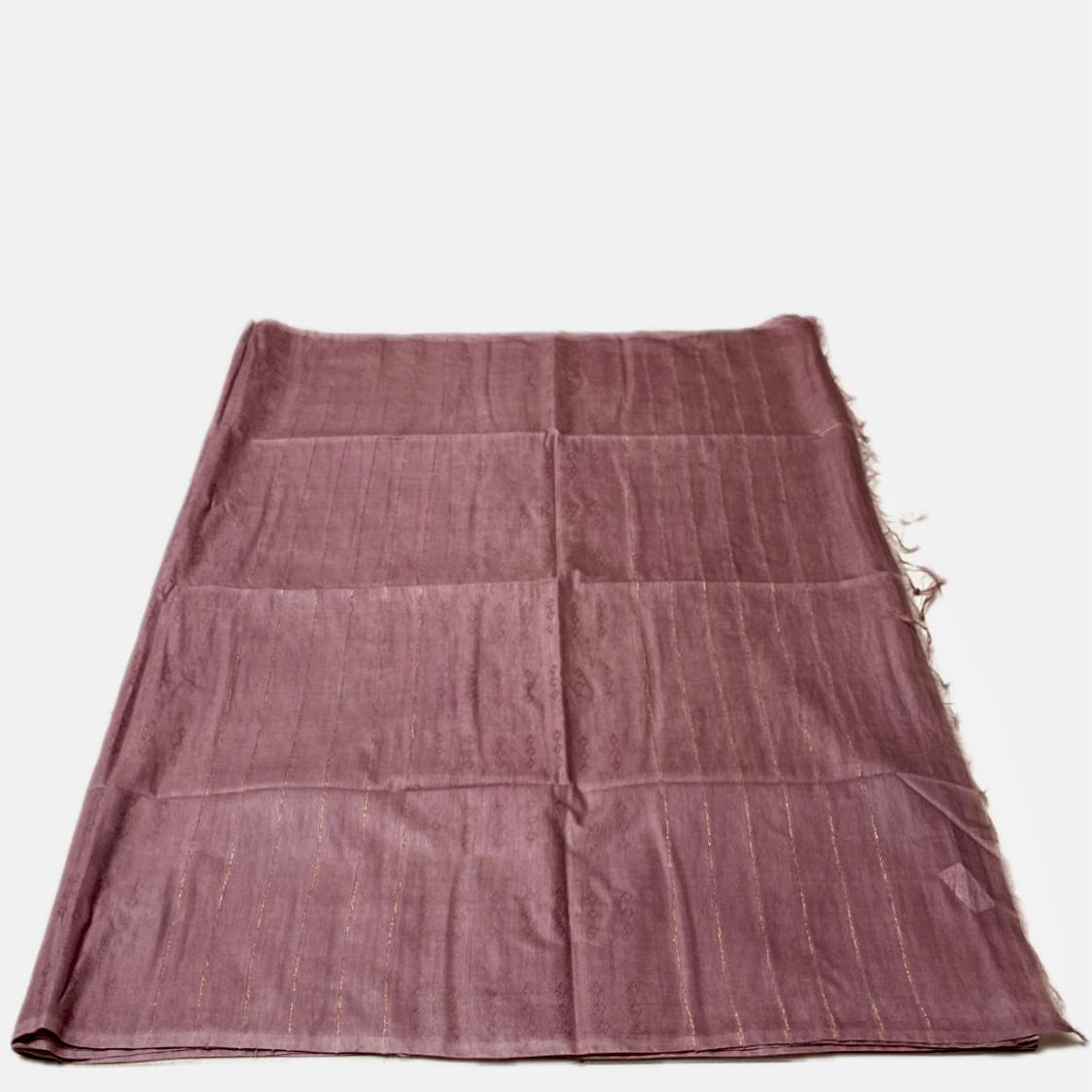 Semi Tussar Purple Colour Saree