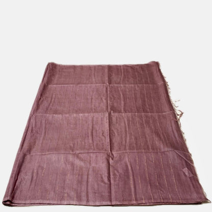 Semi Tussar Purple Colour Saree
