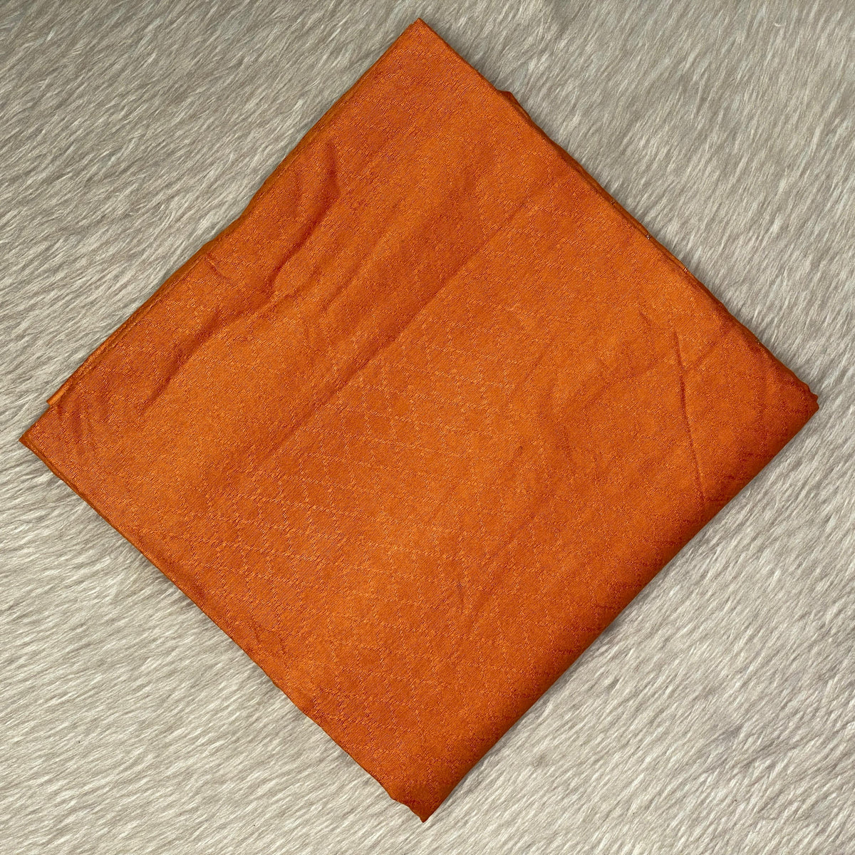 Semi Tussar Orange Colour Saree