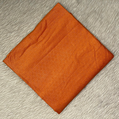 Semi Tussar Orange Colour Saree