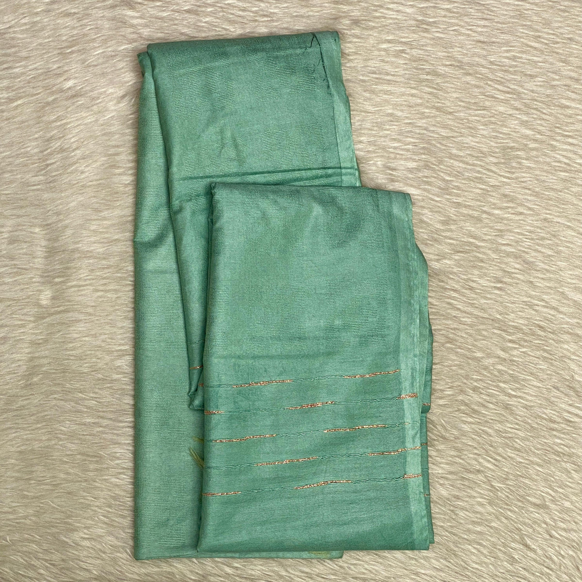 Semi Tussar Green Colour Saree