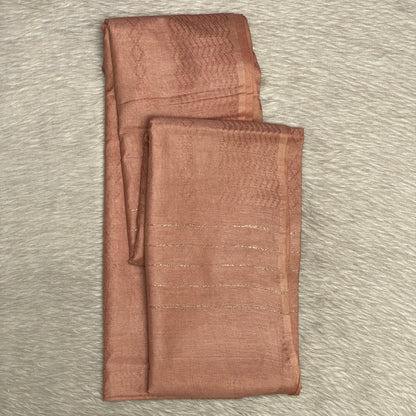 Semi Tussar Cream Colour Saree