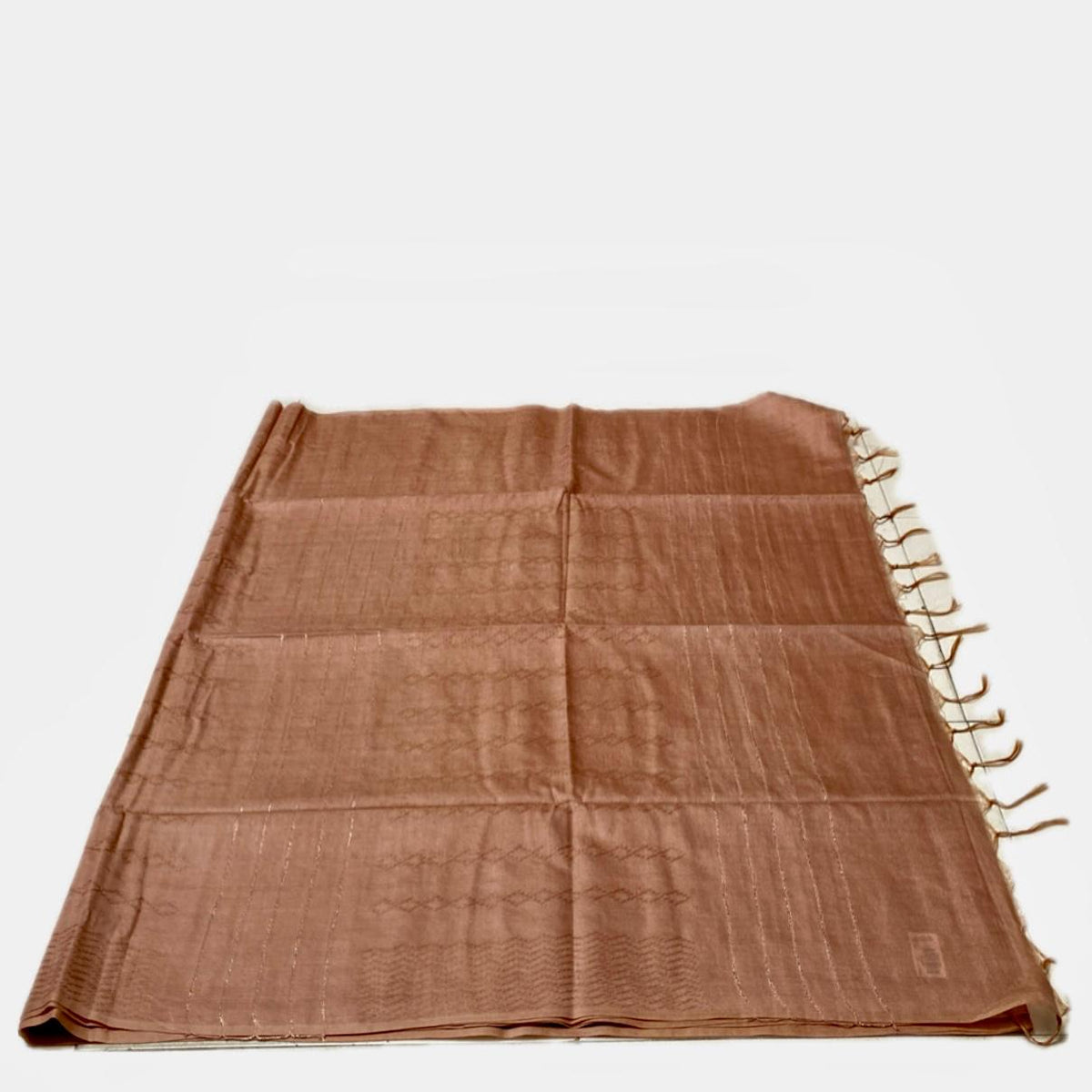 Semi Tussar Cream Colour Saree