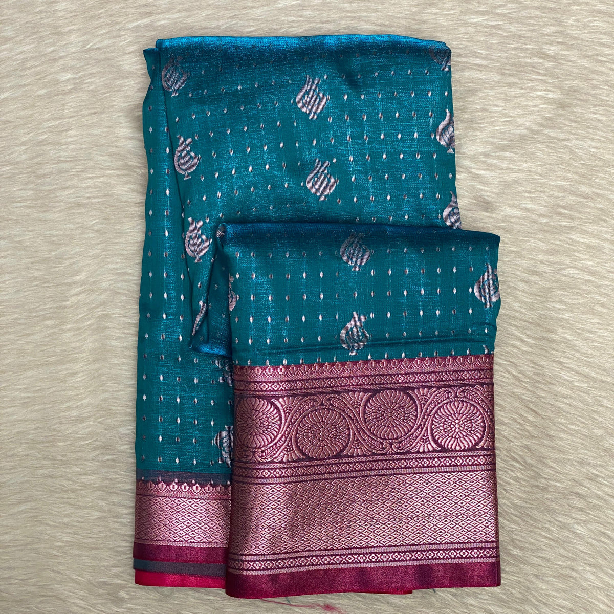 Semi Soft Silk in Blue