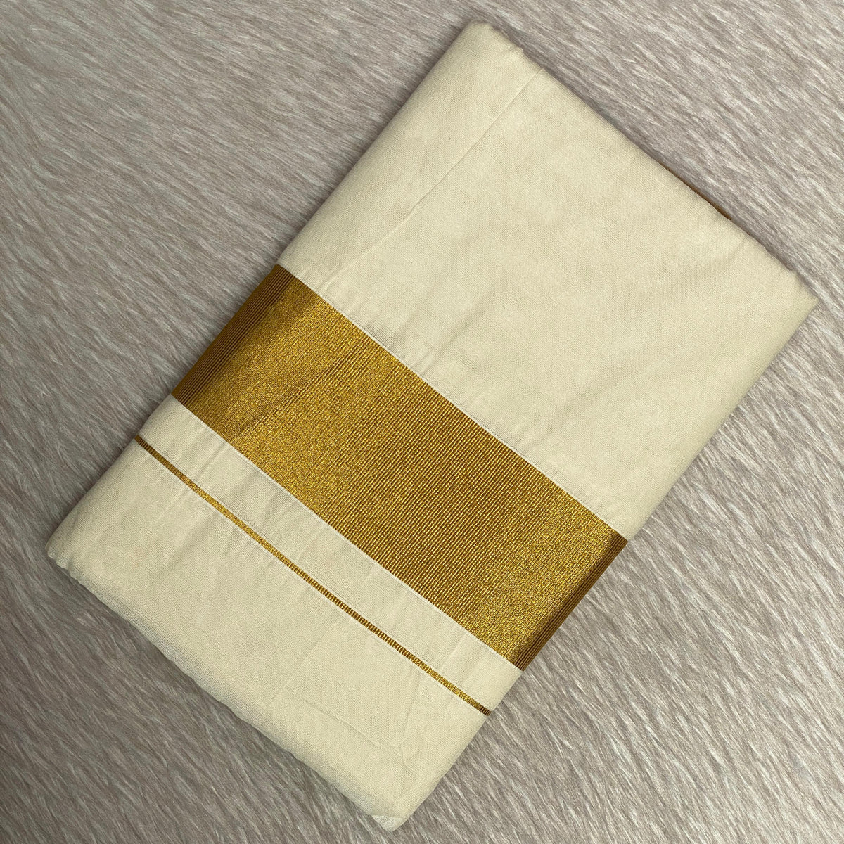 Cotton Kerala Saree with Golden Border (Copy)