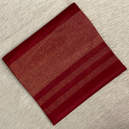 Semi Tussar Silk Saree in Maroon