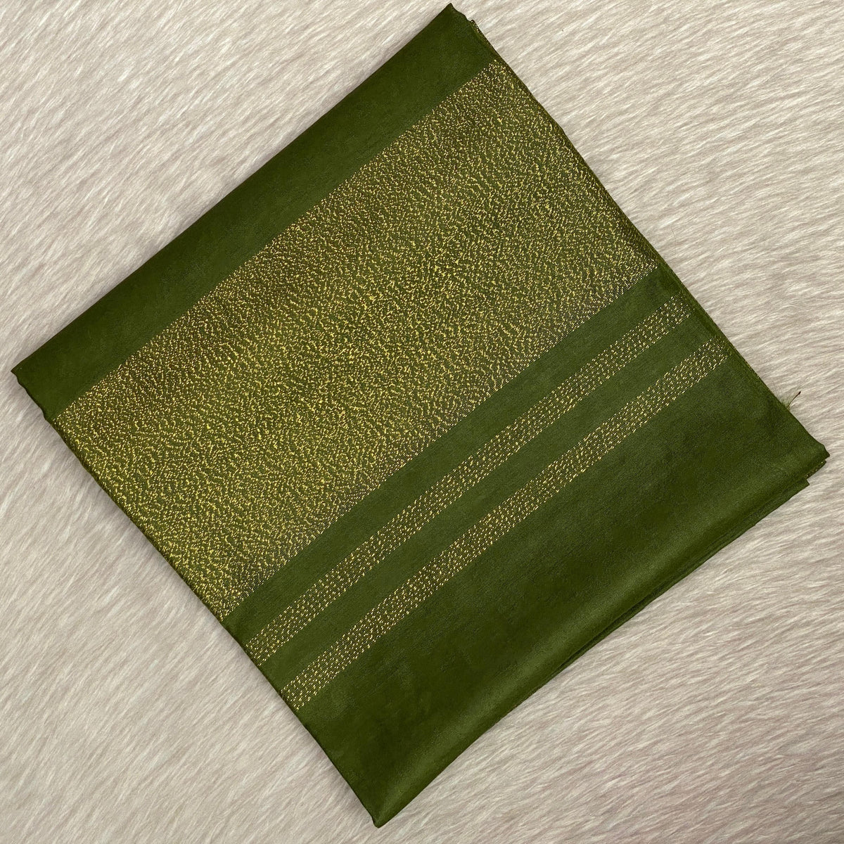 Semi Tussar Silk Saree in Green