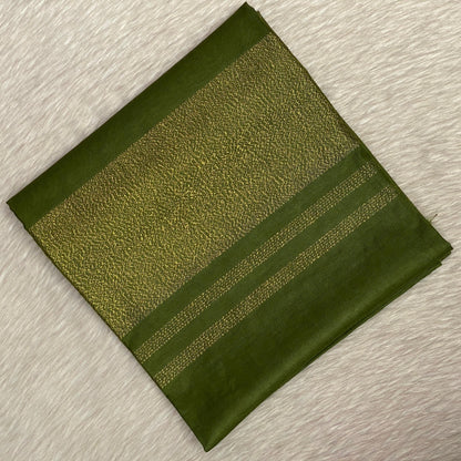 Semi Tussar Silk Saree in Green