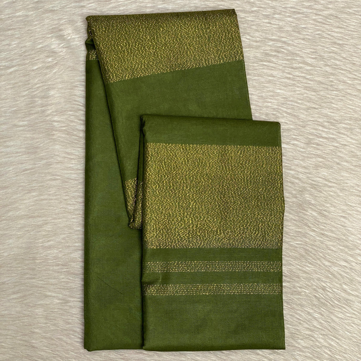 Semi Tussar Silk Saree in Green