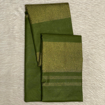 Semi Tussar Silk Saree in Green