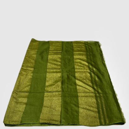 Semi Tussar Silk Saree in Green