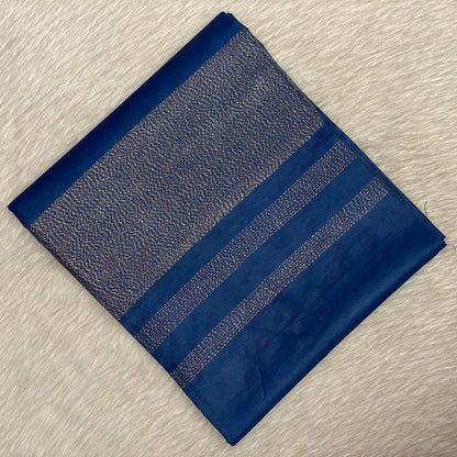 Semi Tussar Silk Saree in Blue