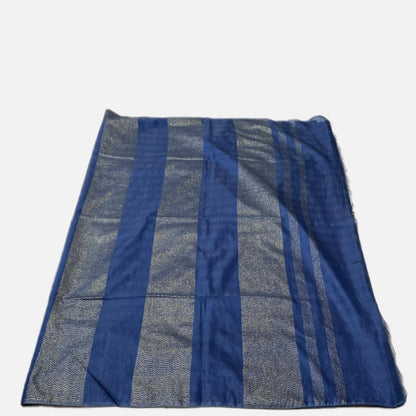 Semi Tussar Silk Saree in Blue