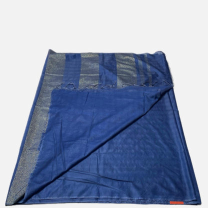 Semi Tussar Silk Saree in Blue