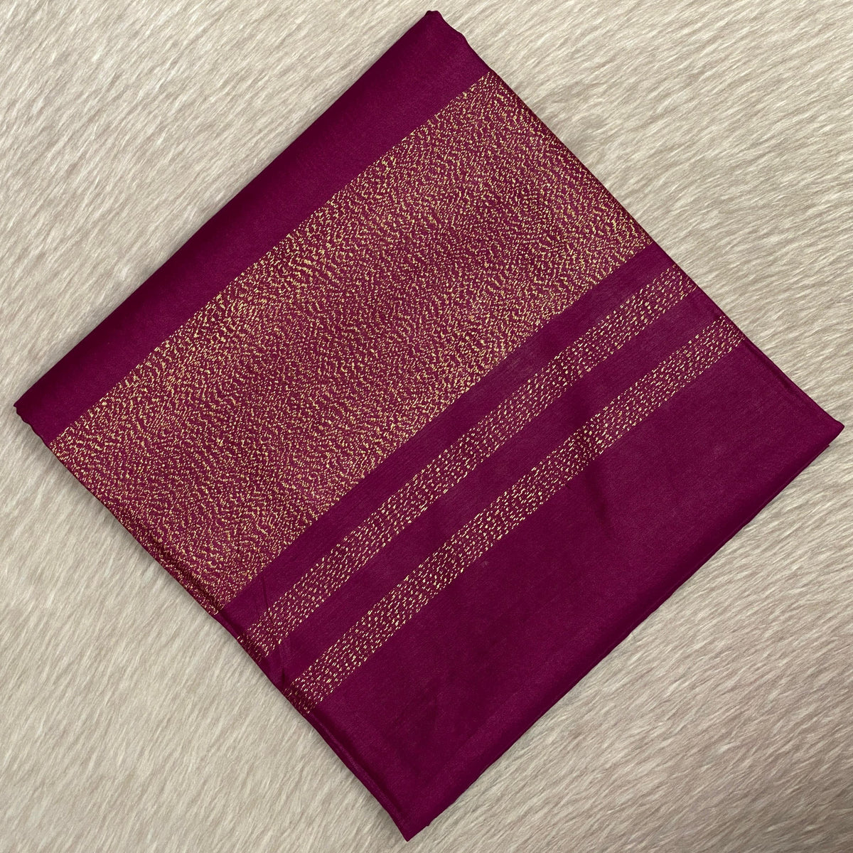 emi Tussar Silk Saree in Rich Wine