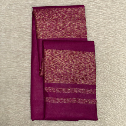 emi Tussar Silk Saree in Rich Wine