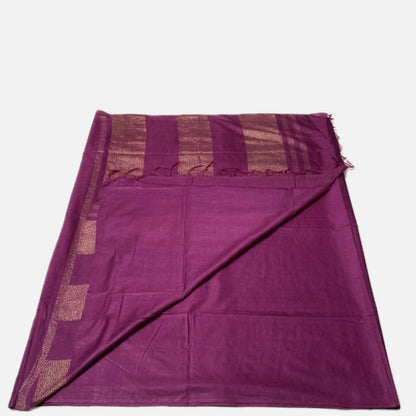 emi Tussar Silk Saree in Rich Wine