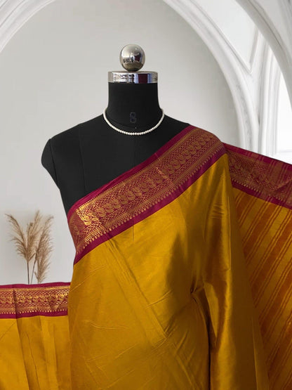 Kalki Pattu Saree in Yellow