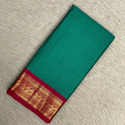 Kalki Pattu Saree in Peacock