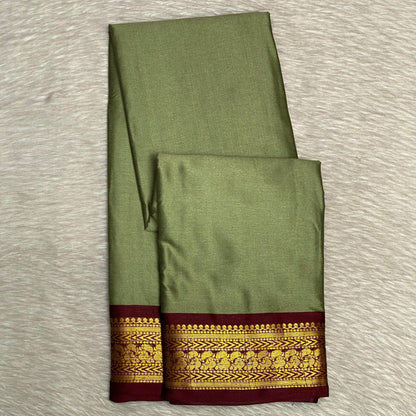 Kalki Pattu Saree in Pastel Green