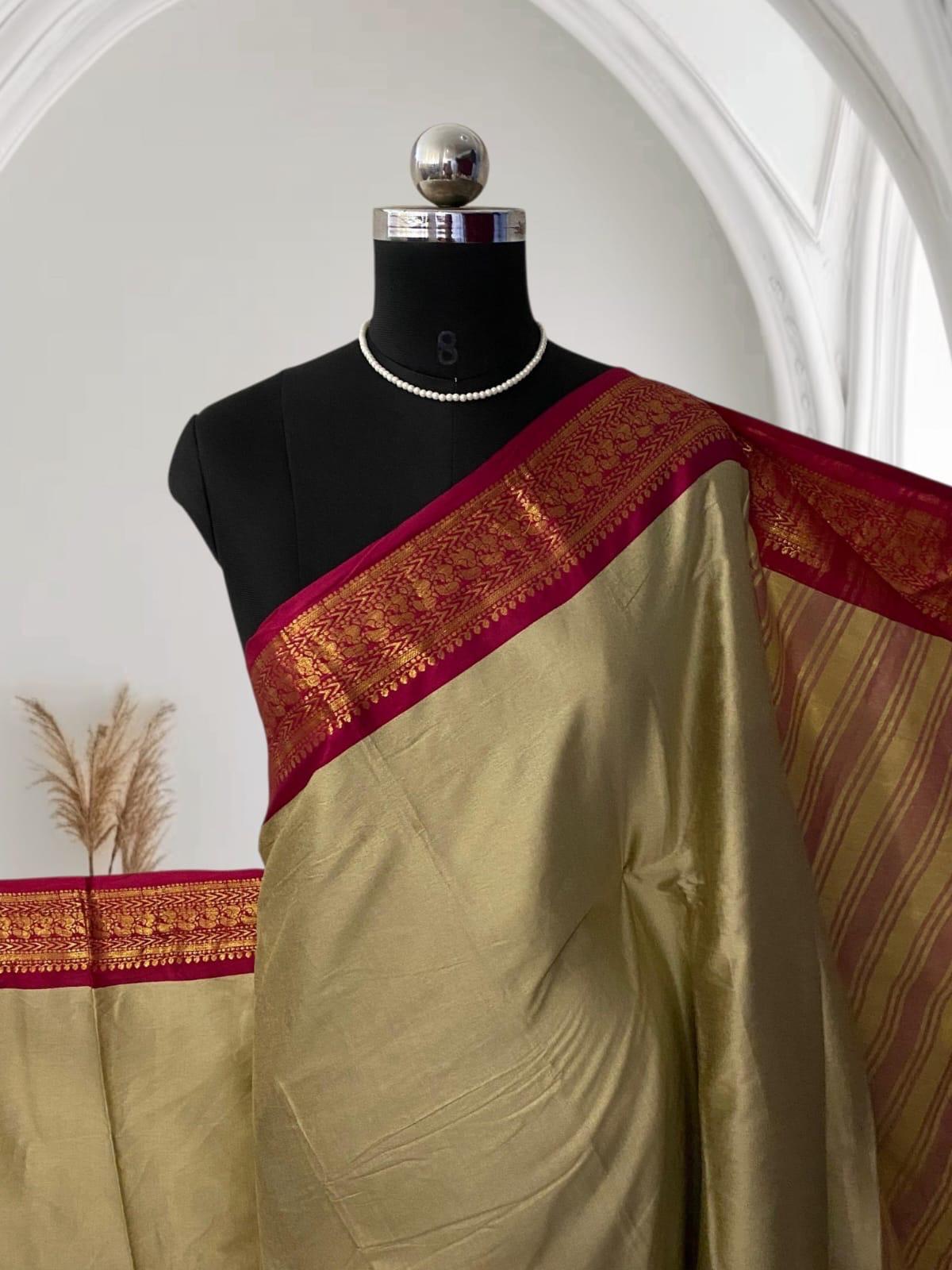 Kalki Pattu Saree in Grey