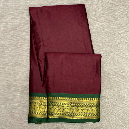 Kalki Pattu Saree in Maroon