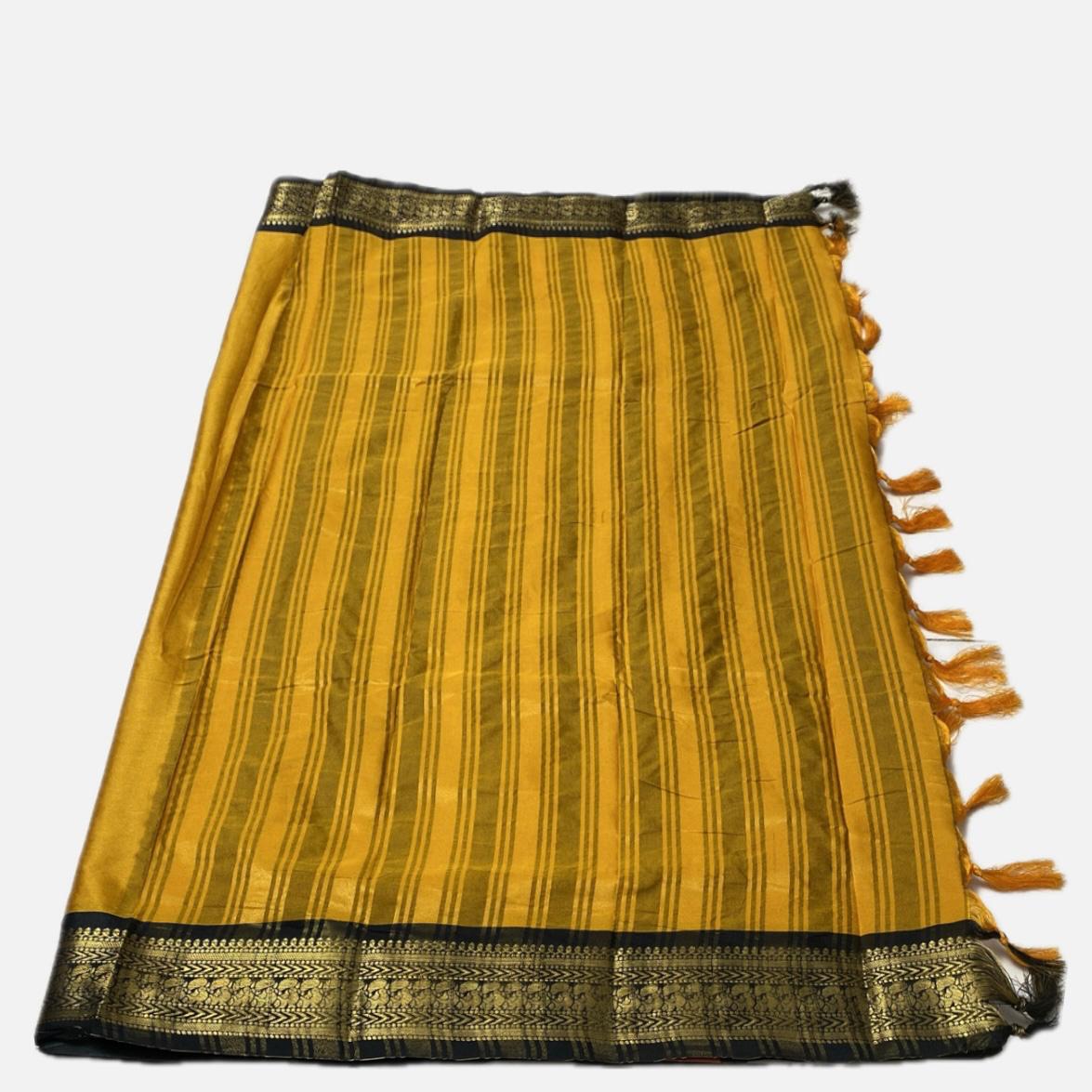 Kalki Pattu Saree in Yellow