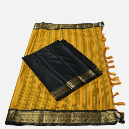 Kalki Pattu Saree in Yellow
