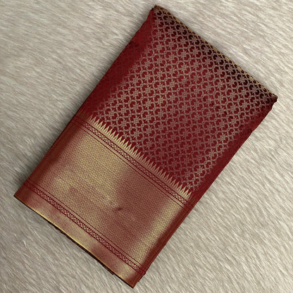 Thrisha wedding Silk Saree in Maroon