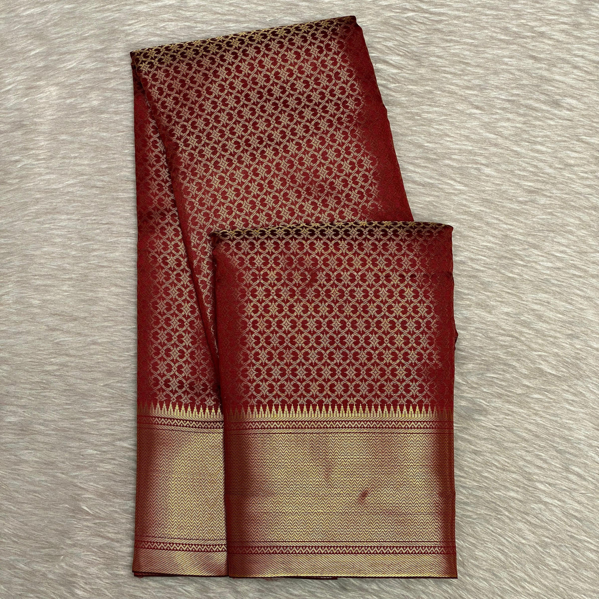 Thrisha wedding Silk Saree in Maroon