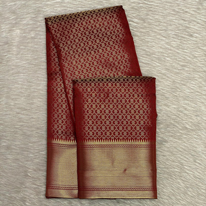 Thrisha wedding Silk Saree in Maroon