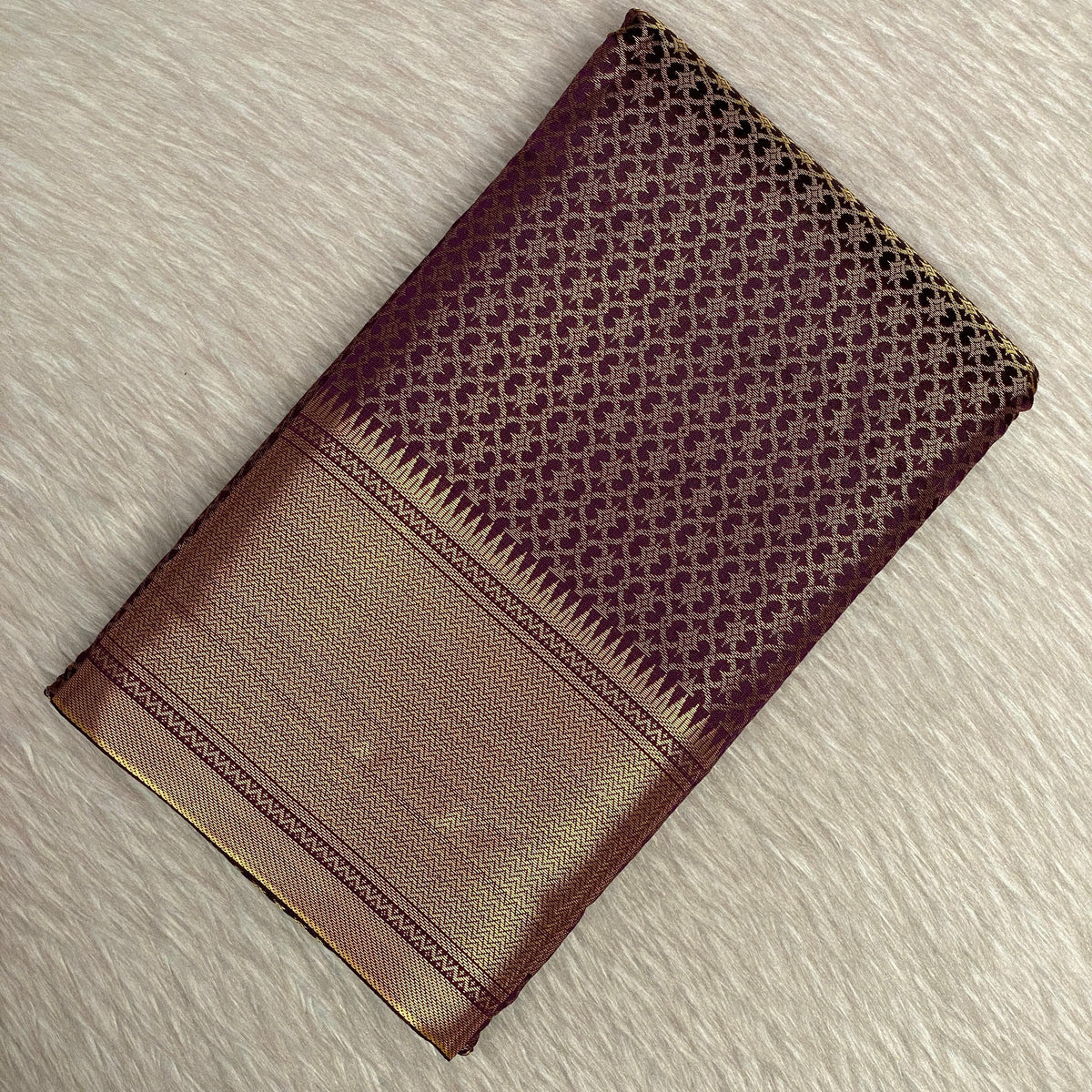Thrisha wedding Silk Saree in Violet