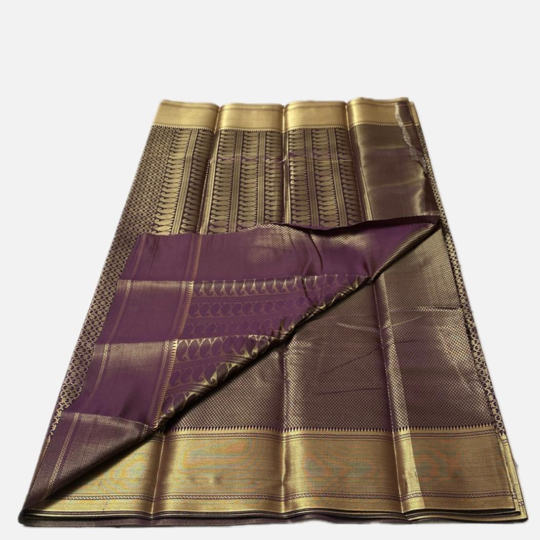Thrisha wedding Silk Saree in Violet
