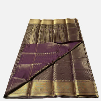Thrisha wedding Silk Saree in Violet