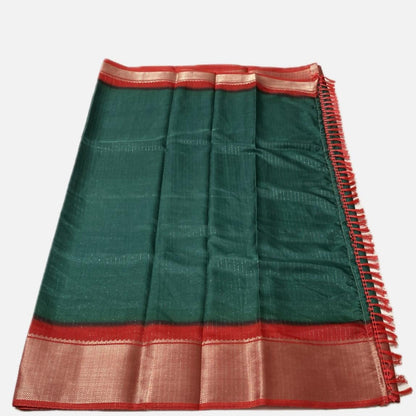 Monica Georgette Light weight Saree Green