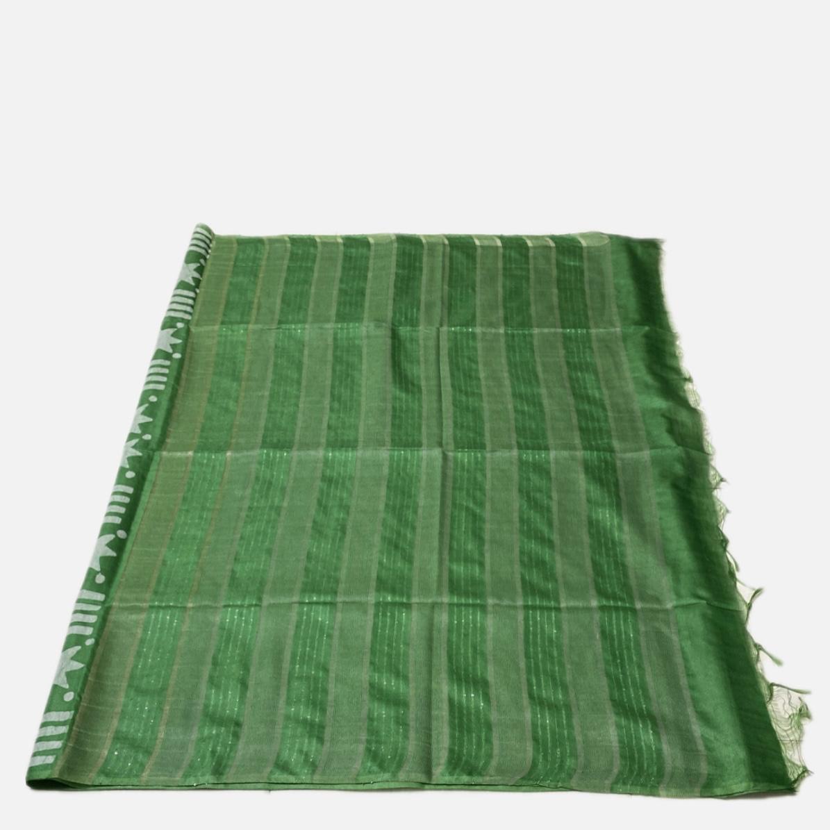 Kajal Rose Silk Saree in Green