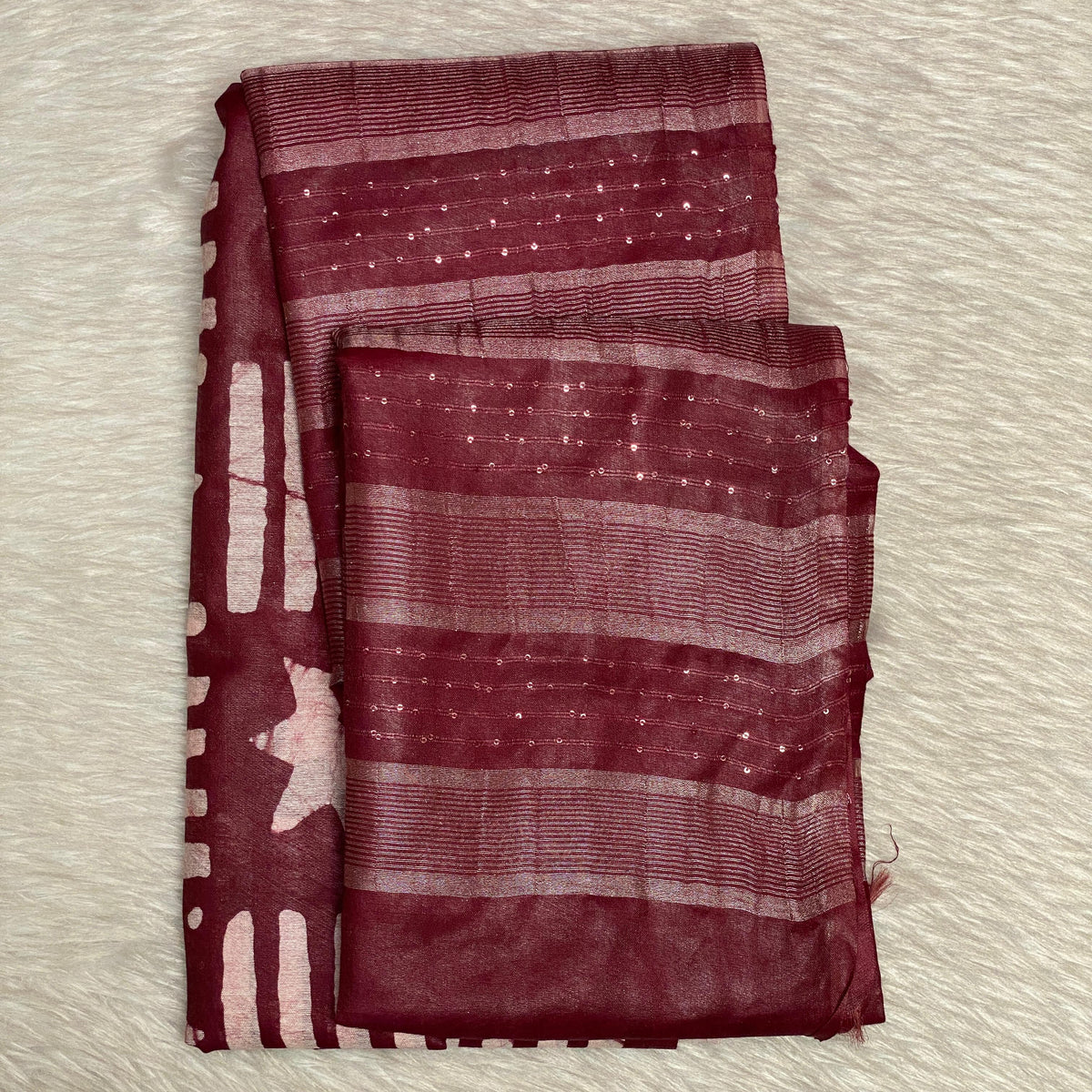 Kajal Rose Silk Saree in Maroon