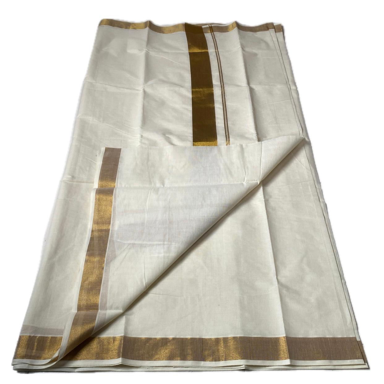 Malini Golden Kasavu Set Saree