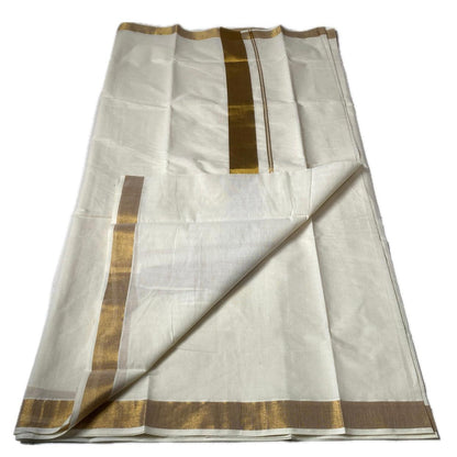 Malini Golden Kasavu Set Saree