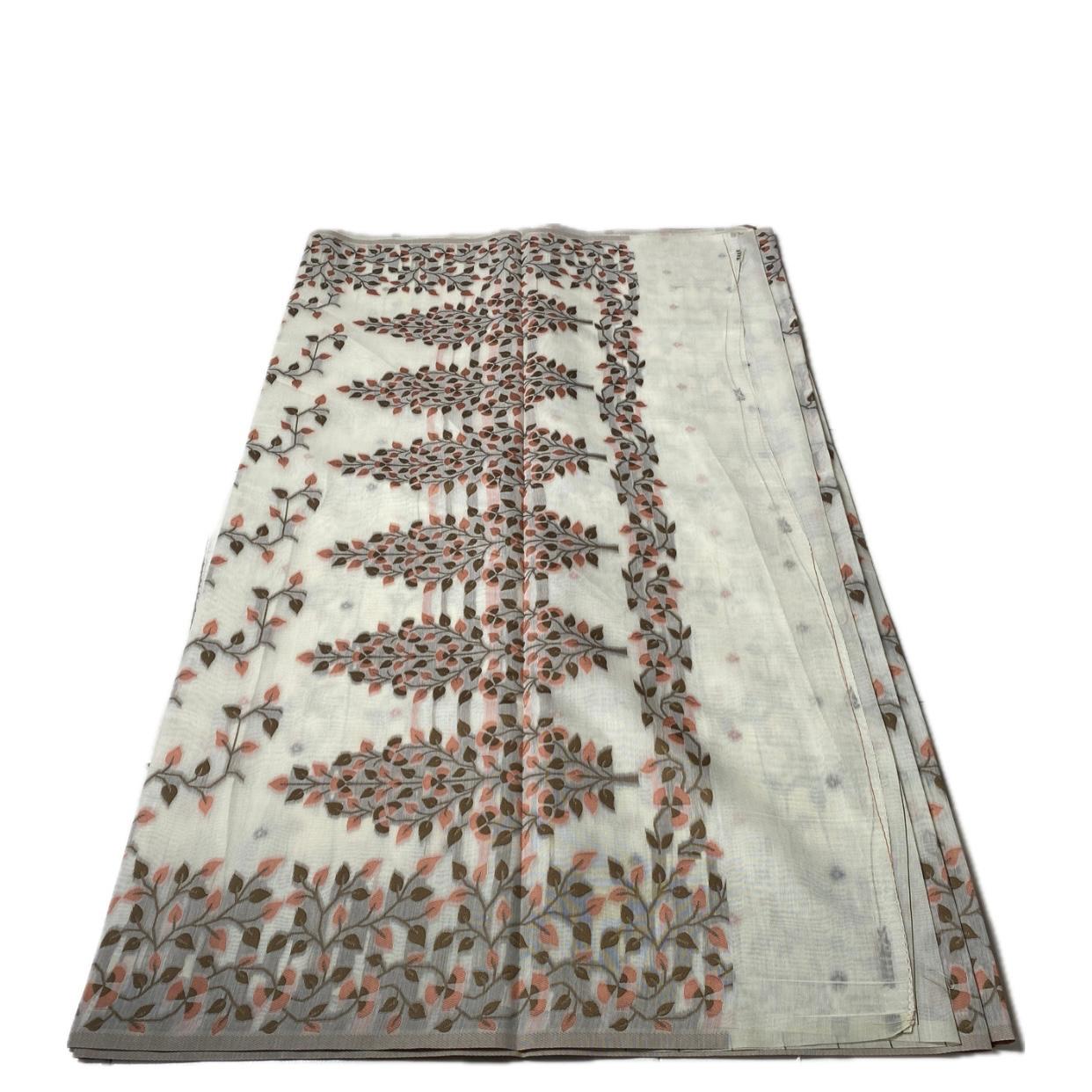 Ithal Chander Silk Flora Collection Saree Orange
