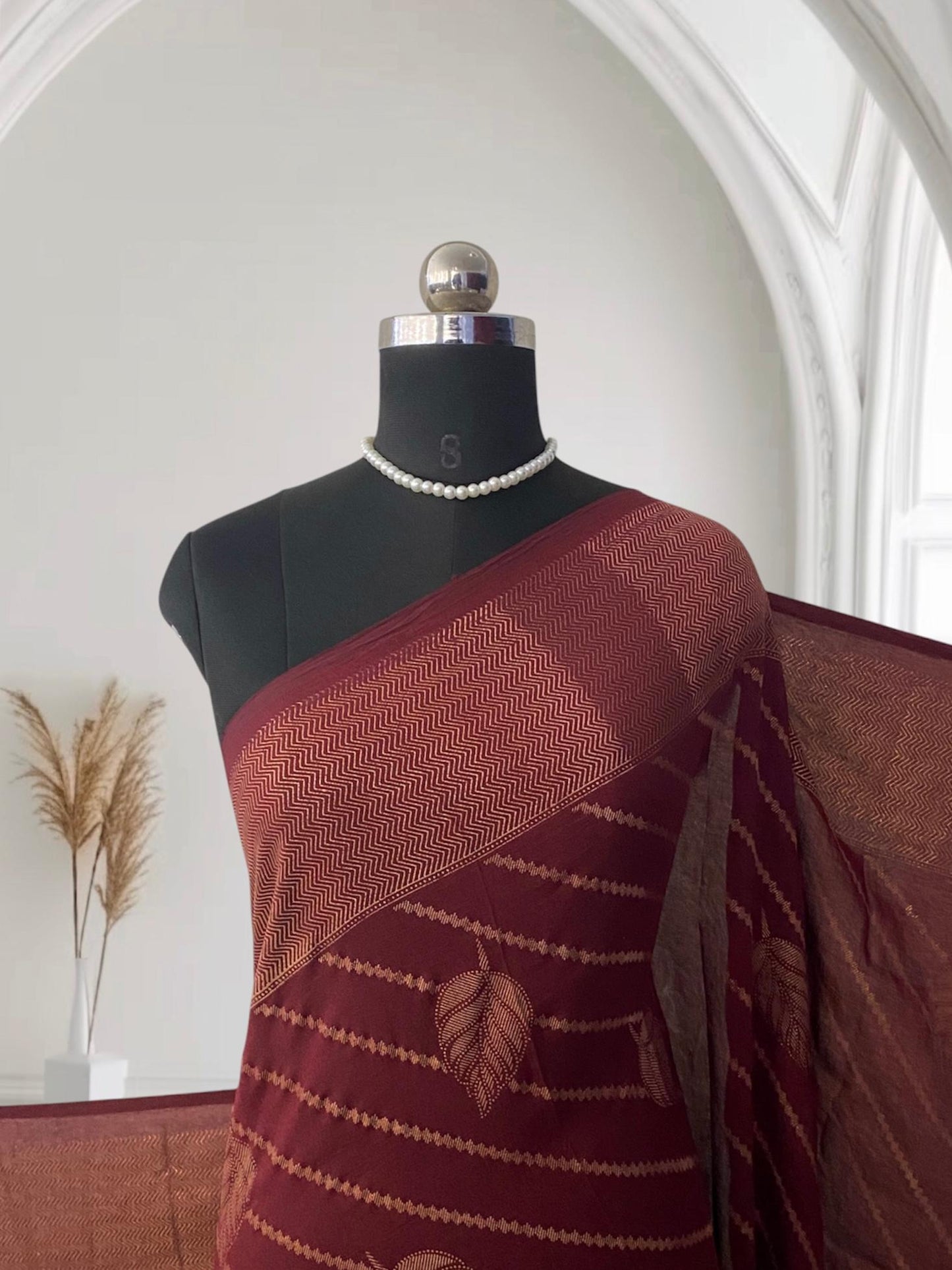 Vedika Kashmiri Silk Saree Maroon